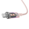 Кабель Baseus Explorer Temperature Control Type-C to Lightning 20W 1m Pink 194980