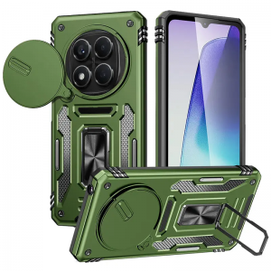 Протиударний чохол Camsh Army Ring для Xiaomi Redmi Note 14 Pro 4G / 5G / Poco X7 Оливковий/Army Green