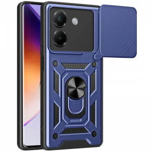 Протиударний чохол Camsh Serg Ring для Xiaomi Poco M7 Pro 5G Синій