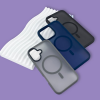Чохол PHIBR Metal Buttons MagSafe для Iphone 16 Pro Deep Navy 196100