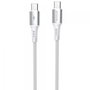 Кабель Proove WireX Type-C to Type-C 60W 1м White