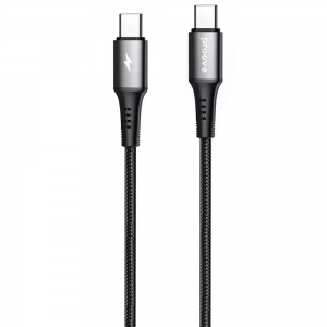 Кабель Proove WireX Type-C to Type-C 60W 1м Black