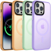 Чохол Metal Buttons MagSafe Colorful для Iphone 13 Pro Navy Blue 196327