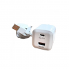 Зарядний пристрій Xiaomi MDY-EP-1406 GaN PD67W Type-C+USB HC+кабель USB to Type-C White