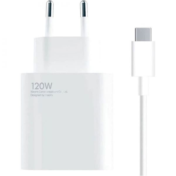 Зарядний пристрій Xiaomi MDY-15-EJ 120W Type-C+USB HC+кабель Type-C to Type-C White