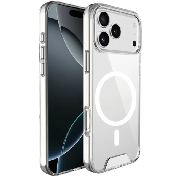 Чохол Space Case MagSafe для Iphone 17 Pro Max Прозорий