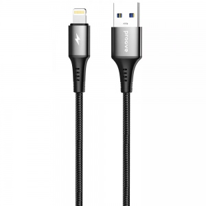 Кабель Proove WireX USB to Lightning 2.4A 1m Black