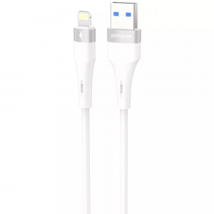 Кабель Proove Light Silicone Plus USB to Lightning 2.4A 1m White