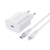 Зарядний пристрій Proove Rapid 20W Type-C+кабель Type-C to Lightning White
