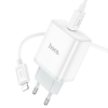 Зарядний пристрій Hoco C104A 1Type-C+кабель Type-C to Lightning 1m 20W White 195990