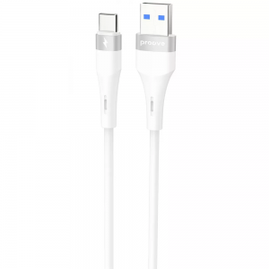 Кабель Proove Light Silicone Plus USB to Type-C 3A 1m White