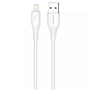 Кабель Proove GridLine USB to Lightning 2.4A 1m White