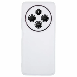 Чохол Stez із склом на камеру для Xiaomi Redmi 14C / Poco C75 / Redmi А4 Прозорий / Білий