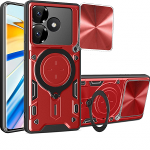 Протиударний чохол Magnetic Stand MagSafe для Xiaomi Redmi 13 / Poco M6 Червоний