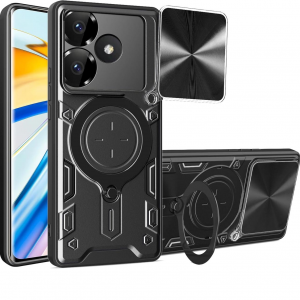 Протиударний чохол Magnetic Stand MagSafe для Xiaomi Redmi 13 / Poco M6 Чорний