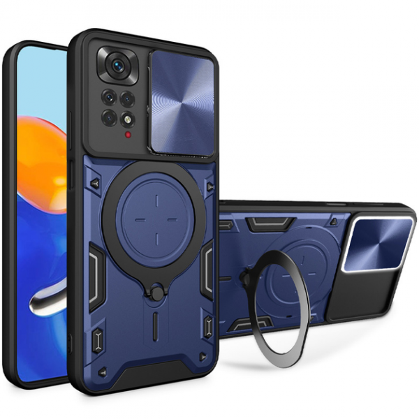 Протиударний чохол Magnetic Stand MagSafe для Xiaomi Redmi Note 11 / 11s Синій