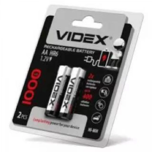 Батарейка акумуляторна VIDEX HR6 AA 1000mAh 1.2V 1шт