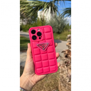 Чохол PRADA для Iphone 15 Pro Рожевий