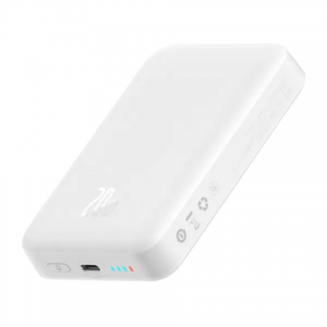 Зовнішній акумулятор Baseus Magnetic Mini 20W 10000mAh White