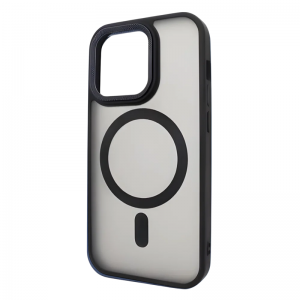 Чохол PHIBR Metal Buttons MagSafe для Iphone 15 Pro Max Black
