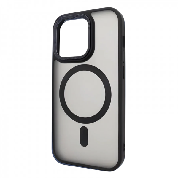 Чохол PHIBR Metal Buttons MagSafe для Iphone 15 Pro Max Black