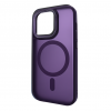 Чохол PHIBR Metal Buttons MagSafe для Iphone 14 Pro Deep purple