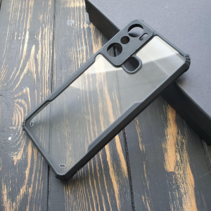 Протиударний чохол Back для Infinix Hot 20i Прозорий/Чорний