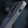 Чохол Metal Buttons MagSafe Carbon Ring для Iphone 15 Pro Max Сірий 198319