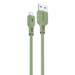 Кабель Proove Rebirth USB to Lightning 2.4A 1m Green
