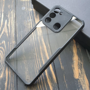 Протиударний чохол Back для Tecno Spark 8C / Spark Go 2022 KG5m Прозорий/Чорний