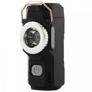 Акумуляторний ліхтар D49 LED із запальничкою Black