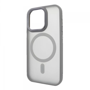 Чохол PHIBR Metal Buttons MagSafe для Iphone 16 Pro Max Gray