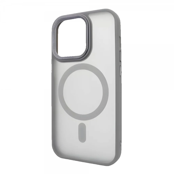 Чохол PHIBR Metal Buttons MagSafe для Iphone 16 Pro Max Gray