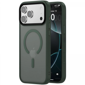 Чохол PHIBR Metal Buttons MagSafe для Iphone 17 Pro Max Dark Green