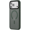 Чохол PHIBR Metal Buttons MagSafe для Iphone 17 Pro Max Dark Green 197938