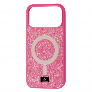 Чохол Bling Diamond MagSafe для Iphone 17 Pro Hot Pink