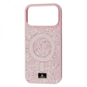 Чохол Bling Diamond MagSafe для Iphone 17 Pro Max Pink