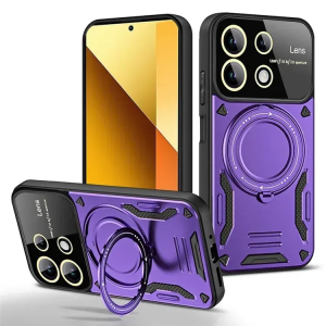 Протиударний чохол Defender X MagSafe для Xiaomi Redmi Note 13 Pro / Poco M6 Pro / Note 14S Фіолетовий