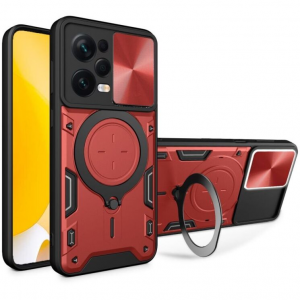 Протиударний чохол Magnetic Stand MagSafe для Xiaomi Redmi Note 12 Pro+5G Червоний