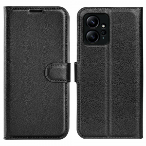 Чохол-книжка зі шкір-заму для Xiaomi Poco X5 Pro 5G Чорний