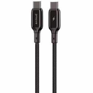 Кабель Proove Dense Metal Type-C to Type-C 60W 2m Black