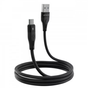 Кабель Proove Soft Silicone USB to MicroUSB 2.4A 1m Black