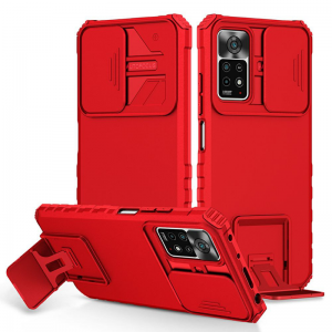 Протиударний чохол Kickstand для Xiaomi Redmi Note 11 / 11s Червоний