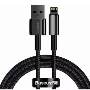 Кабель Baseus Tungsten Gold USB to Lightning 2.4A 1m Black