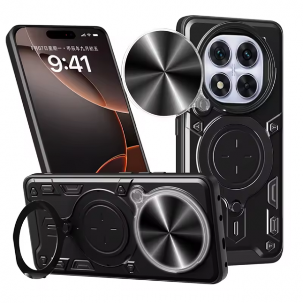 Протиударний чохол Magnetic Stand MagSafe для Xiaomi Redmi Note 14 Pro Чорний