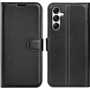Чохол-книжка зі шкір-заму для Samsung Galaxy A54 5G Чорний