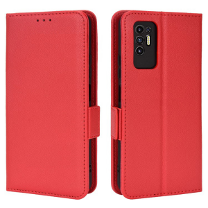 Чохол-книжка зі шкір-заму для Tecno POVA 3 LF7n Червоний