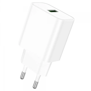 Мережевий зарядний пристрій Borofone BA72A QC3.0 1USB 18W White