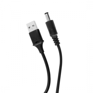 Кабель Stez перетворювач для роутерів USB to DC 5.5*2.5mm 5V-5V 2A Black