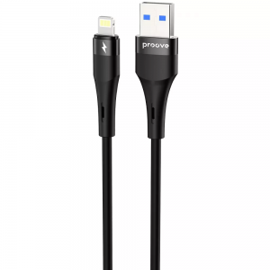Кабель Proove Light Silicone Plus USB to Lightning 2.4A 1m Black